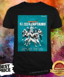 Pretty Miami Dolphins 2024 Captains Poster T-Shirt