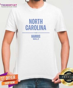 Pretty North Carolina For Harris Walz T-Shirt