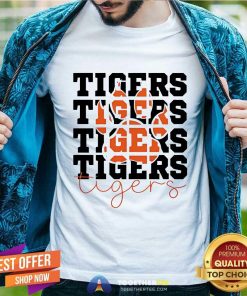 Pretty Tiger Paw Football School Sports Team T-Shirt