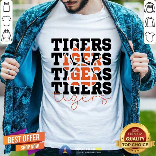 Pretty Tiger Paw Football School Sports Team T-Shirt