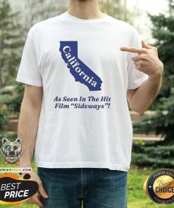 Top California As Seen In The Hit Film Sideways T-Shirt