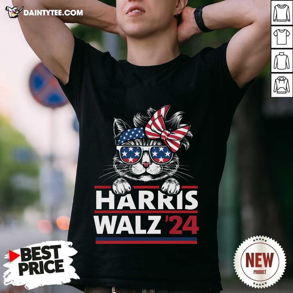 Shirt Top Cat Ladies Harris Walz '24 T-Shirt