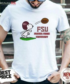 Top College FSU Snoopy Florida State Football T-Shirt