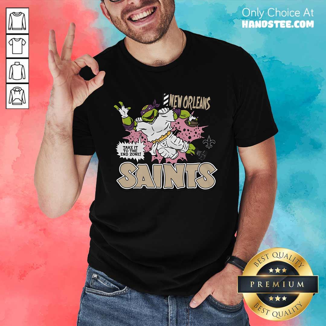 Shirt Top Donatello X New Orleans Saints T-Shirt