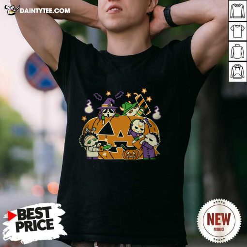 Top Halloween Is Coming Horror Pumpkin T-Shirt