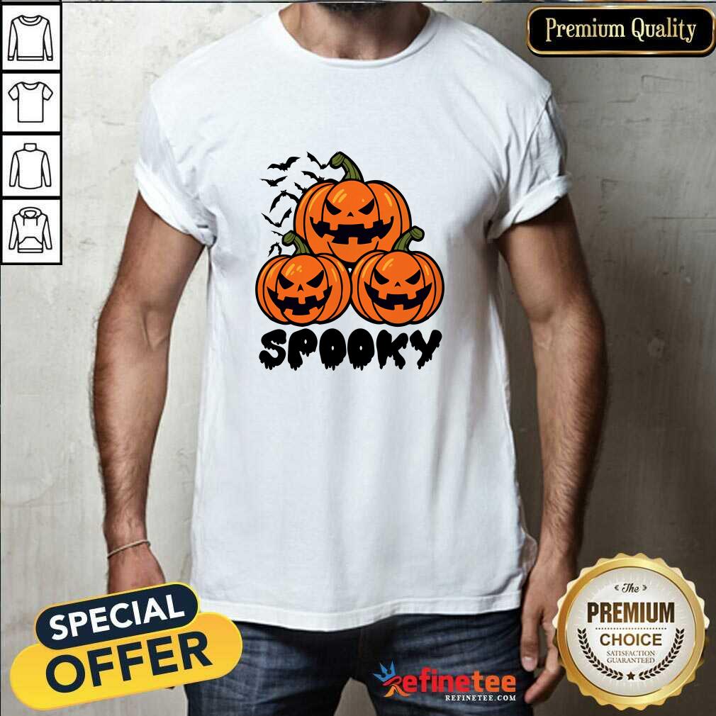 Shirt Top Happy Halloween Spooky Pumpkin T-Shirt
