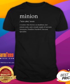 Top Minion Noun Definition T-Shirt