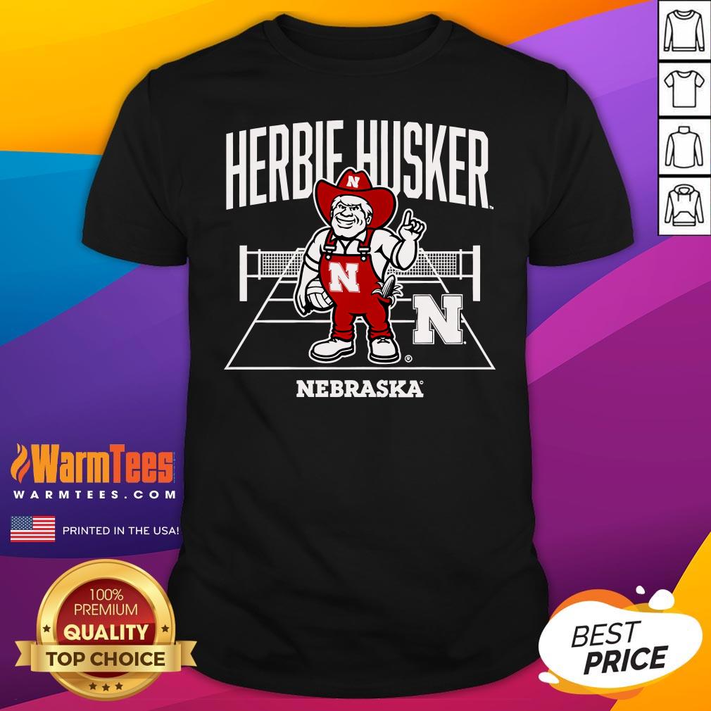 Shirt Top Nebraska Volleyball Herbie Mascot T-Shirt