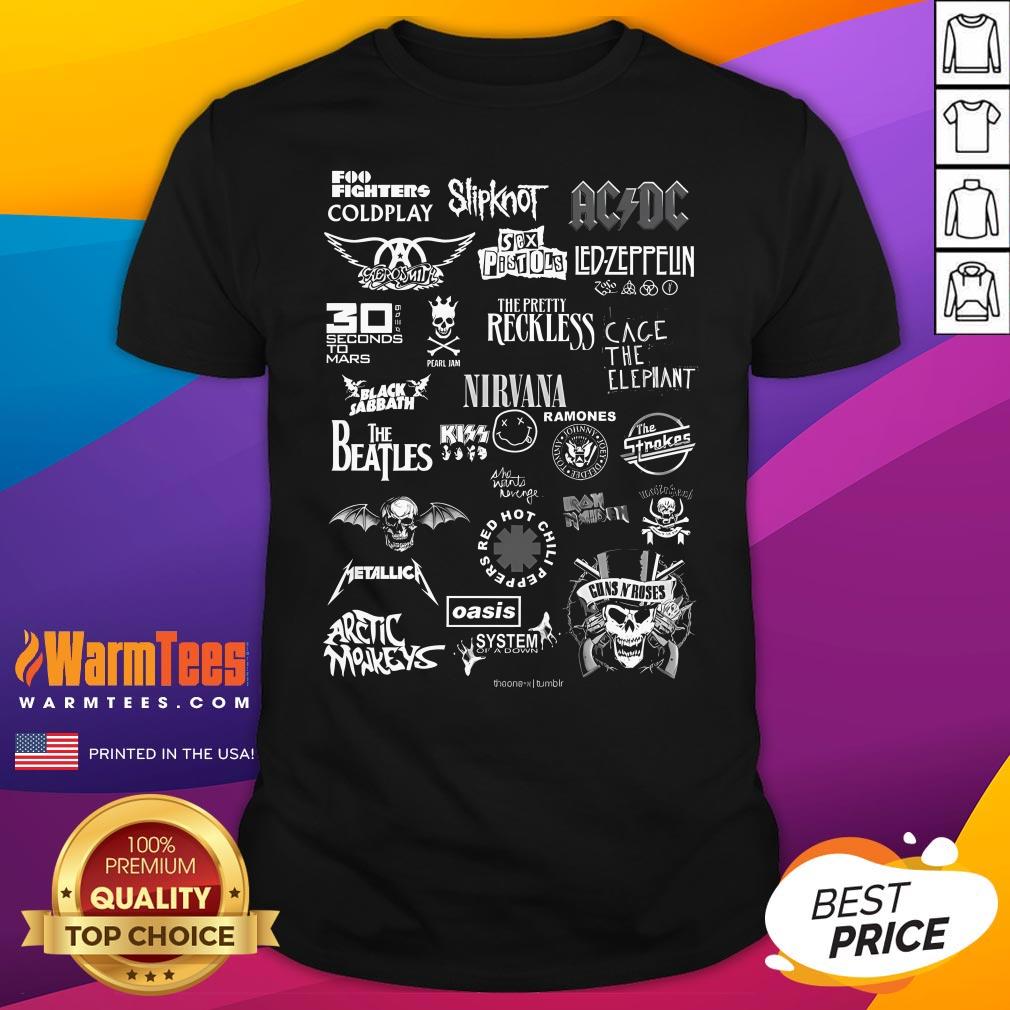 Shirt Top Rock And Roll Band T-Shirt
