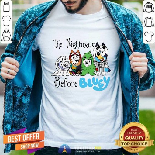 Top The Nightmare Before Bluey Dog T-Shirt