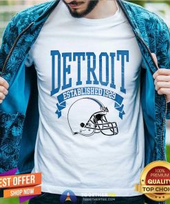 Top Vintage Detroit Tigers Football T-Shirt