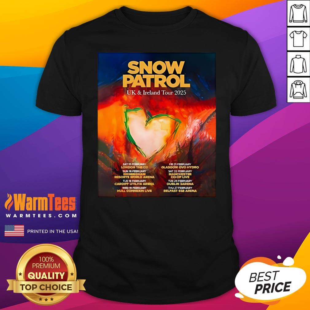 Shirt Uk Ireland Tour 2025 Snow Patrol The Forest Is The Path T-Shirt