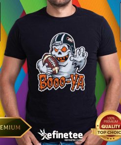 Awesome Boooya Spooky Ghost Halloween Football T-Shirt