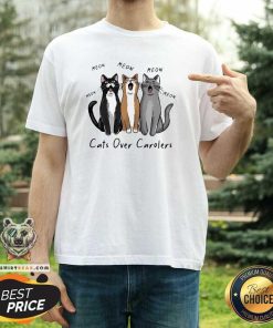 Awesome Carolling Cats Carolers Meow Meow Meow T-Shirt
