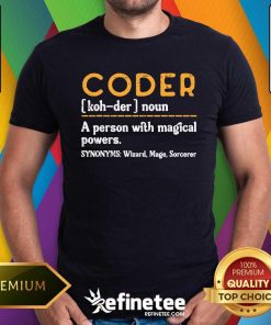 Awesome Coder Definiton It Programmer Software Developer T-Shirt