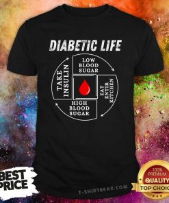 Awesome Diabetic Life Cycle Diabetes Support Awareness T-Shirt