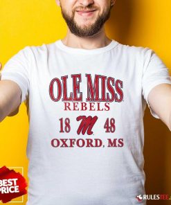 Awesome Gameday Couture Cream Ole Miss Rebels Unity T-Shirt