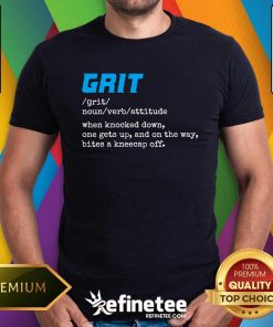 Awesome Grit Lions Definition Funny Detroit City T-Shirt