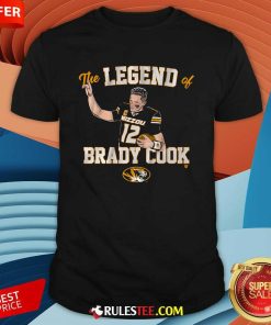 Awesome Mizzou Football The Legend Of Brady Cook T-Shirt