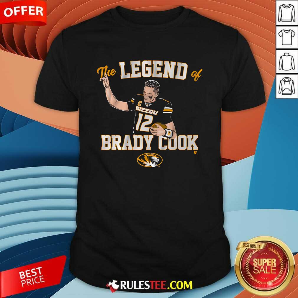 Shirt Awesome Mizzou Football The Legend Of Brady Cook T-Shirt