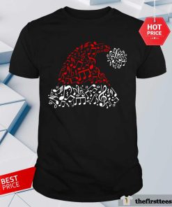 Awesome Music Note Santa Hat Teacher T-Shirt
