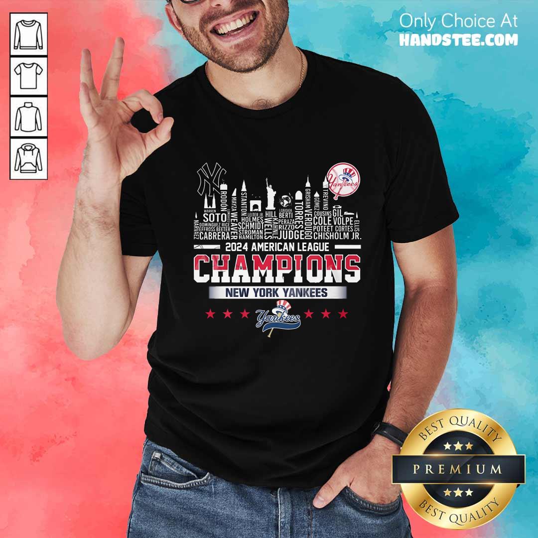 Shirt Awesome New York Yankees 2024 American League Champions T-Shirt