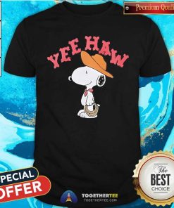 Awesome Peanuts Snoopy Yeehaw Western T-Shirt