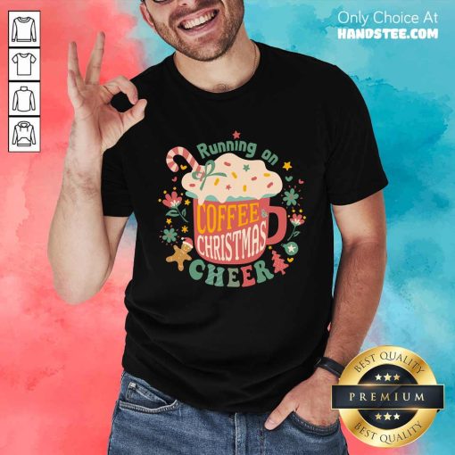 Awesome Running On Coffee Christmas T-Shirt
