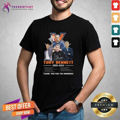 Awesome Tony Bennett 2009-2024 Thank You For The Memories T-Shirt