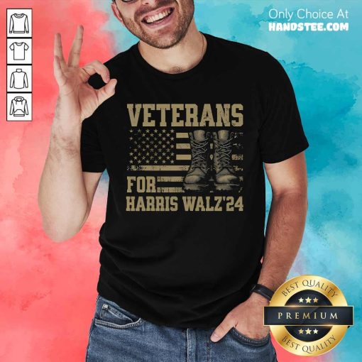 Awesome Veterans For Harris Walz Waltz 2024 Presidential Campaign T-Shirt
