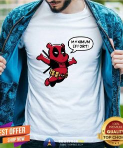 Awesome Winnie The Pooh Maximum Effort Deadpool Parody T-Shirt