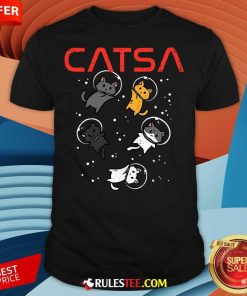 Cute Catsa Cat Astronauts Kitten Space T-Shirt