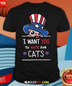 Cute I Want You To Vote For Cats Kamala Harris T-Shirt