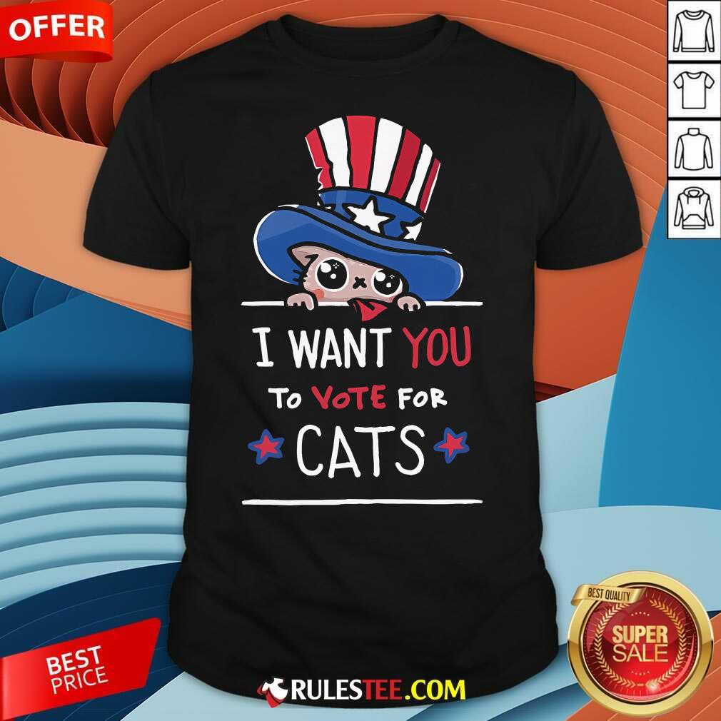Shirt Cute I Want You To Vote For Cats Kamala Harris T-Shirt