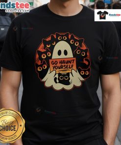 Cute Rude Cursing Ghost Go Hount Yourself Cats T-Shirt