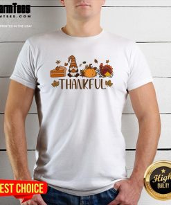 Cute Thankful Gnomes Fall Thanksgiving T-Shirt