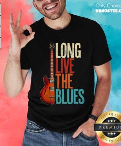 Funny Blues Music Guitar For Guitarist Guitar Player Vintage T-Shirt