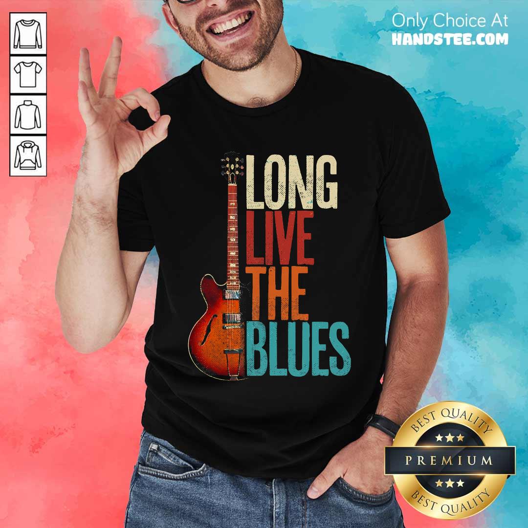 Shirt Funny Blues Music Guitar For Guitarist Guitar Player Vintage T-Shirt