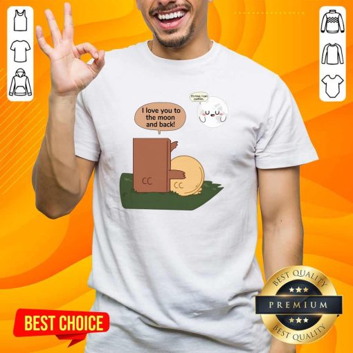 Funny Choco And Pancake Cosmic Love Under Moonlit T-Shirt
