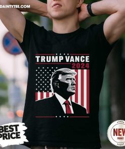 Funny Donald Trump Jd Vance American Flag Trump Vance 2024 T-Shirt