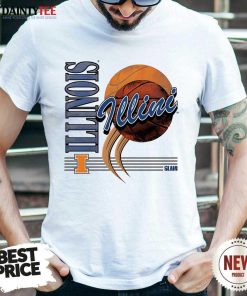 Funny Illinois Fighting Illini Basketball Vintage T-Shirt