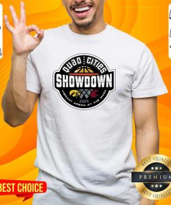 Funny Iowa Hawkeyes Vs Washington State Cougars Quad Cities Showdown T-Shirt