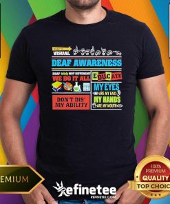 Funny Keep It Visual Learning Deaf Awareness Personalized T-Shirt