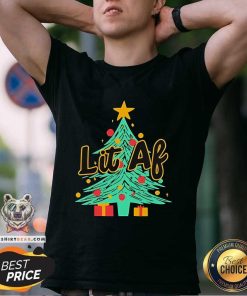 Funny Lit Af Christmas Tree T-Shirt