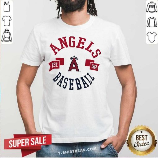 Funny Los Angeles Angels G-III 4her By Carl Banks Team Logo T-Shirt