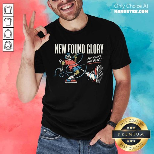 Funny NFG New Found Glory Pop Punks Not Dead Skeleton T-Shirt