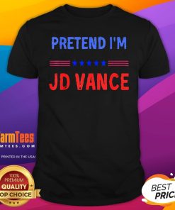 Funny Pretend I'm Jd Vance Funny Trump 2024 Lazy Halloween Costume T-Shirt