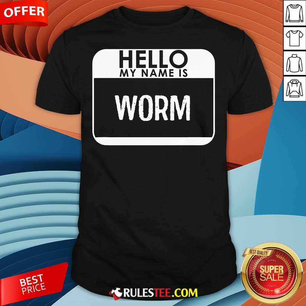Shirt Funny Worm Costume Easy Last Minute Halloween T-Shirt