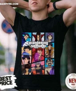 Good 90s Anime Wandering Samurai GTA Cover T-Shirt