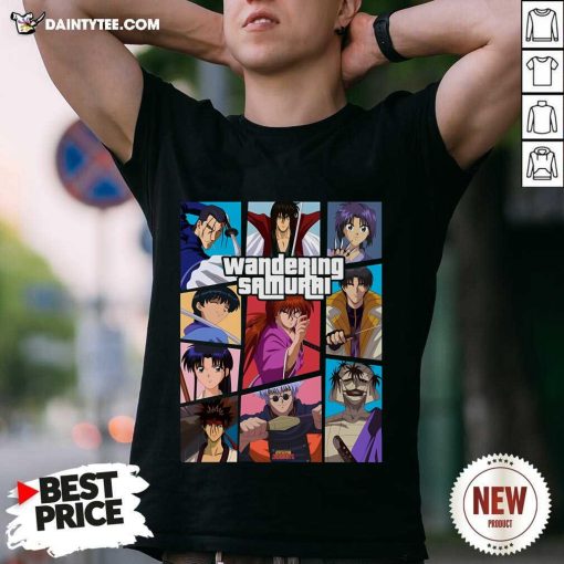 Good 90s Anime Wandering Samurai GTA Cover T-Shirt